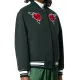 Green Rose Varsity Jacket