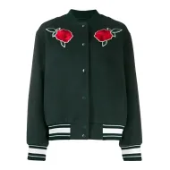 Green Rose Varsity Jacket