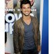 Taylor Lautner Grown Ups 2 Premiere Distressed Leather Jacket