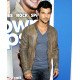 Taylor Lautner Grown Ups 2 Premiere Distressed Leather Jacket