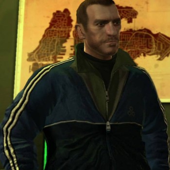 GTA IV Niko Bellic Satin Blue Jacket