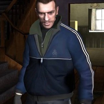 GTA IV Niko Bellic Satin Blue Jacket