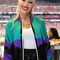 Gwen Stefani Colourblock Bomber Jacket