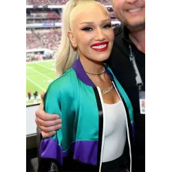 Gwen Stefani Colourblock Bomber Jacket