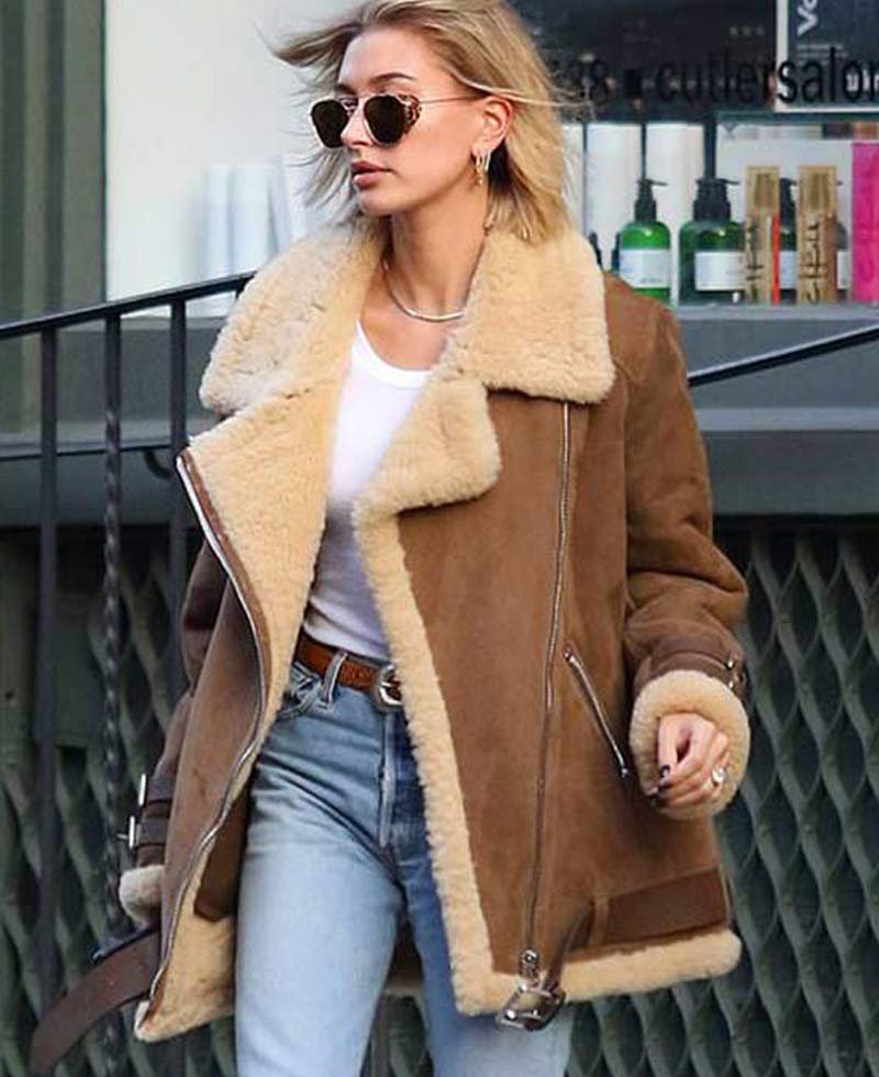 suede jacket shearling