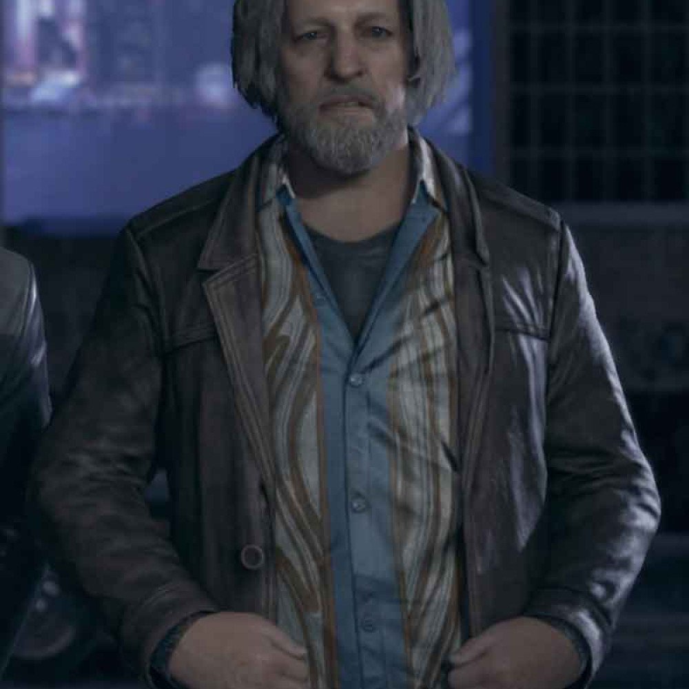 D.B.H. Game Hank Anderson Brown Leather Jacket - Films Jackets