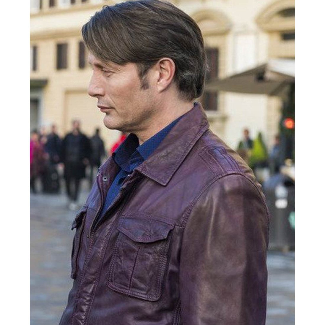 Hannibal Mads Mikkelsen Brown Leather Jacket