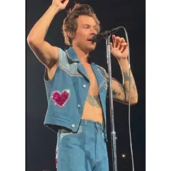 Harry Styles Love On Tour 2022 Denim Vest