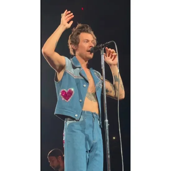 Harry Styles Love On Tour 2022 Denim Vest