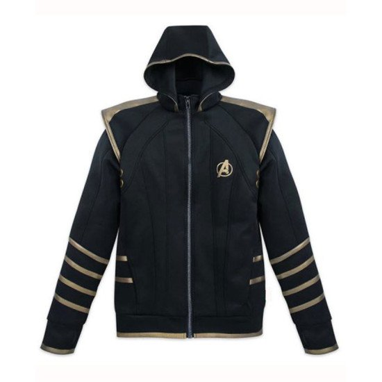 Black and deals gold avengers hoodie