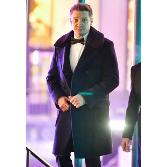 Hawkeye Jeremy Renner Double Breasted Coat