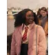 Heartstopper 2022 Tara Jones Pink Puffer Jacket