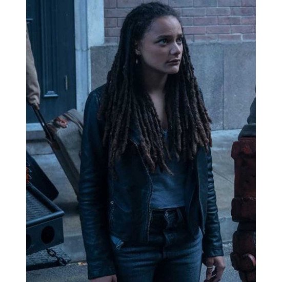 Hellboy Sasha Lane Black Leather Jacket