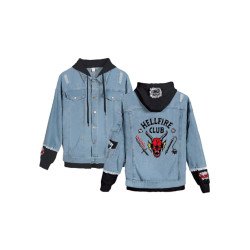 Hellfire Club Hooded Denim Jacket