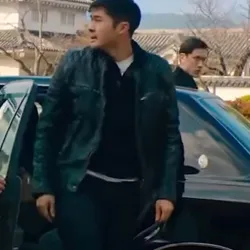 Henry Golding Snake Eyes Black Leather Jacket