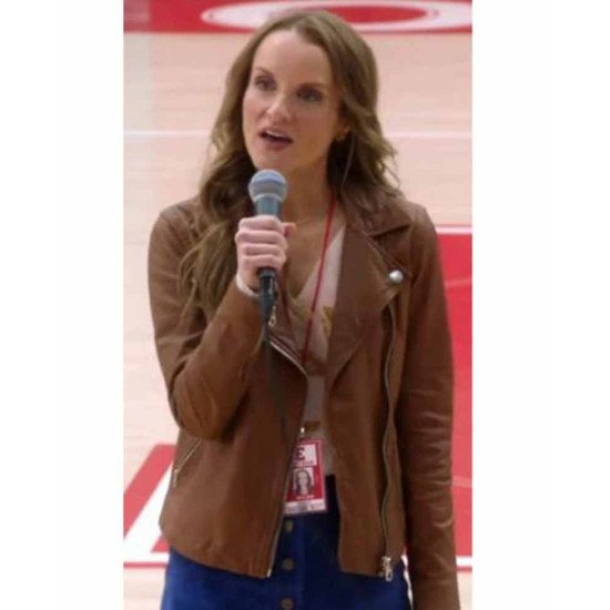 High School Musical Kate Reinders Brown Suede Jacket