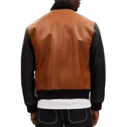 Holt Leather Varsity Jacket