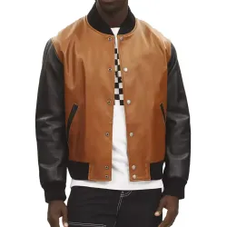 Holt Leather Varsity Jacket