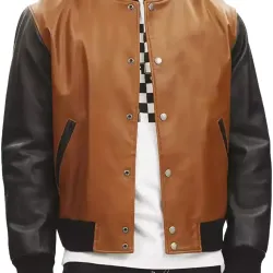 Holt Leather Varsity Jacket