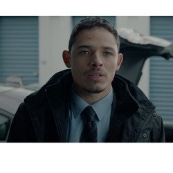 Anthony Ramos Honest Thief Black Coat