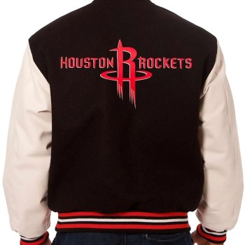 Houston Rockets Black Varsity Jacket