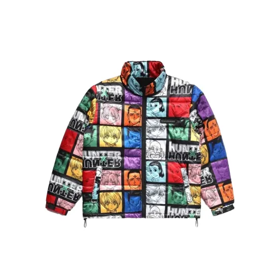 Hypland Hunter X Hunter Character Puffer Multi Jacket