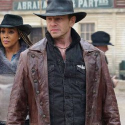 Ian Ziering Sharknado 6 Leather Coat