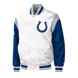 Indianapolis Colts Casual Bomber Jackets Hooded Varsity Jacket