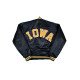 Iowa Hawkeyes 80s Black Satin Jacket