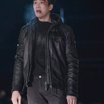 Ahn Bo Hyun Itaewon Class Leather Jacket with Hood