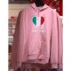 Italia is for Lovers Pink Hoodie