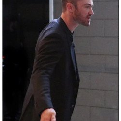 Jake Mclaughlin Quantico Black Wool Coat