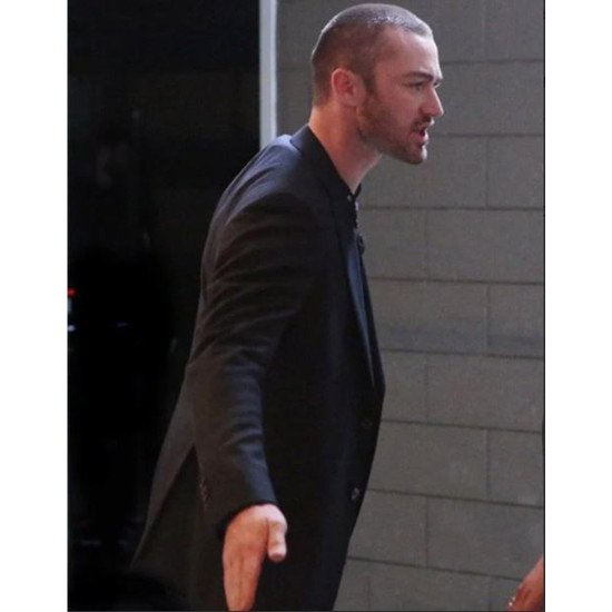 Jake Mclaughlin Quantico Black Wool Coat