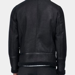 James Longman Black Shearling Jacket