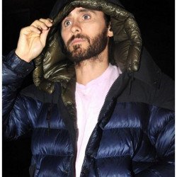 Jared Leto Morbius Blue Puffer Hoodie