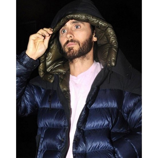 Jared Leto Morbius Blue Puffer Hoodie