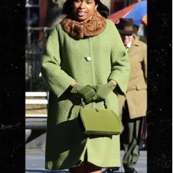 Jennifer Hudson Respect 2021 Green Coat