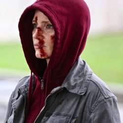 Jessica Chastain Ava Grey Cotton Jacket