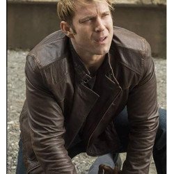 Jessica Jones Wil Traval Distressed Brown Leather Jacket