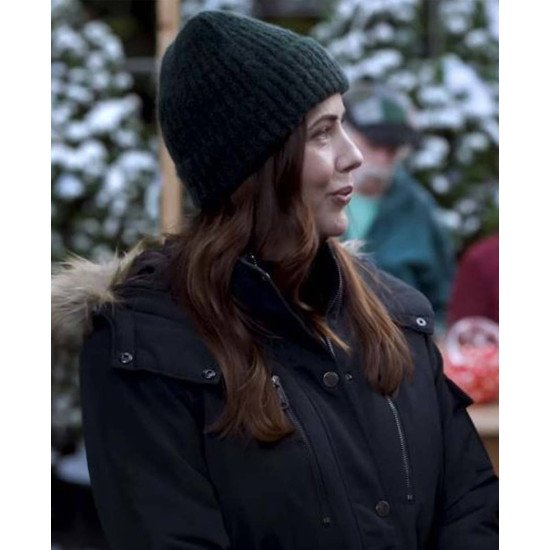 Julie Gonzalo Jingle Bell Bride Parka