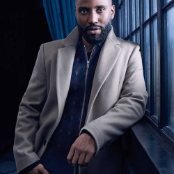 John David Washington Tenet Grey Coat