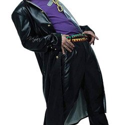 Jojo's Bizarre Adventure Black Leather Coat