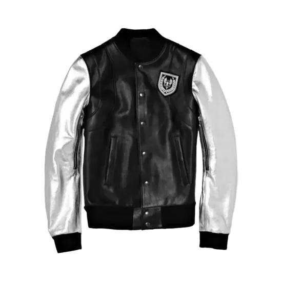 Justin Bieber Black And Silver Jacket