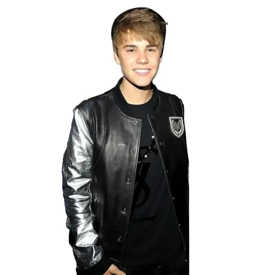 Justin Bieber Black And Silver Jacket