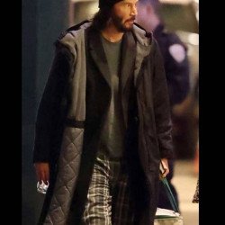 Keanu Reeves The Matrix 4 Coat with Hood