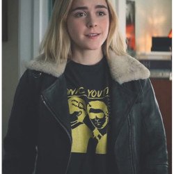 Kiernan Shipka Let It Snow Leather Jacket