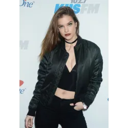 KIIS Fm Jingle Ball In La Barbara Palvin Black Jacket