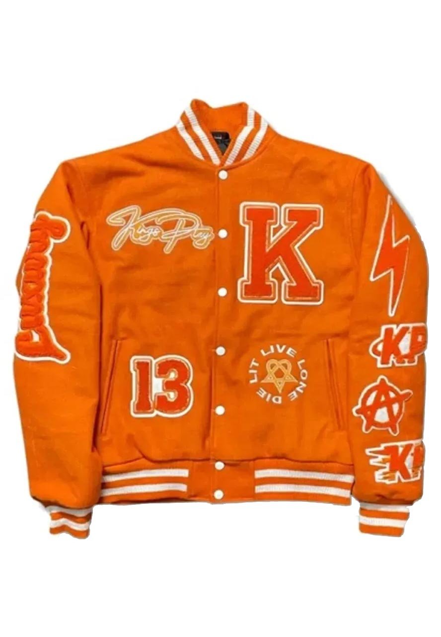 Orange/Cream OCTBR Varsity Jacket – Shop Oct Ltd Co