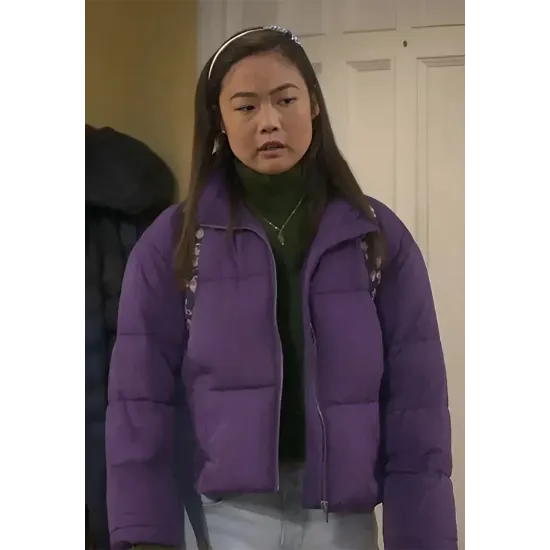 Krista Marie Yu Last Man Standing Purple Jacket