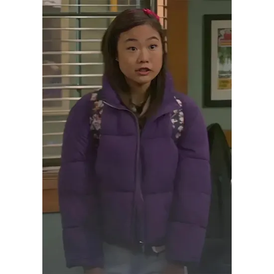 Krista Marie Yu Last Man Standing Purple Jacket